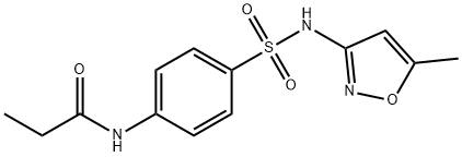 N-(4-{[(5-methyl-3-isoxazolyl)amino]sulfonyl}phenyl)propanamide Struktur