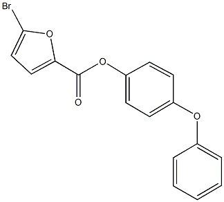 4-phenoxyphenyl 5-bromo-2-furoate Struktur