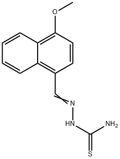 4-methoxy-1-naphthaldehyde thiosemicarbazone Struktur