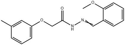 N'-(2-methoxybenzylidene)-2-(3-methylphenoxy)acetohydrazide Struktur