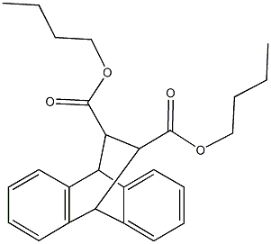 dibutyl tetracyclo[6.6.2.0~2,7~.0~9,14~]hexadeca-2,4,6,9,11,13-hexaene-15,16-dicarboxylate Struktur