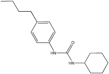 N-(4-butylphenyl)-N'-cyclohexylurea Struktur