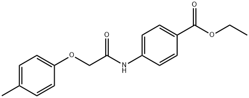 ethyl 4-{[(4-methylphenoxy)acetyl]amino}benzoate Struktur