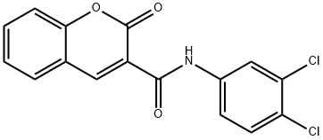 N-(3,4-dichlorophenyl)-2-oxo-2H-chromene-3-carboxamide Struktur