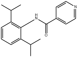 N-(2,6-diisopropylphenyl)isonicotinamide Struktur