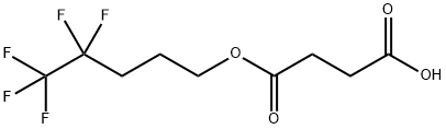 4-oxo-4-[(4,4,5,5,5-pentafluoropentyl)oxy]butanoic acid Struktur