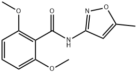 2,6-dimethoxy-N-(5-methyl-3-isoxazolyl)benzamide Struktur