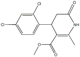 methyl 4-(2,4-dichlorophenyl)-2-methyl-6-oxo-1,4,5,6-tetrahydro-3-pyridinecarboxylate Struktur