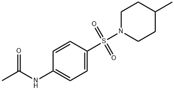 N-{4-[(4-methylpiperidin-1-yl)sulfonyl]phenyl}acetamide Struktur