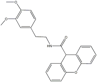 N-[2-(3,4-dimethoxyphenyl)ethyl]-9H-xanthene-9-carboxamide Struktur