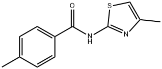 4-methyl-N-(4-methyl-1,3-thiazol-2-yl)benzamide Struktur