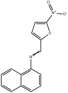 N-[(5-nitro-2-thienyl)methylene]-1-naphthalenamine Struktur