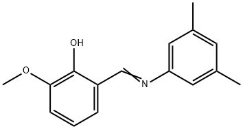 2-{[(3,5-dimethylphenyl)imino]methyl}-6-methoxyphenol Struktur