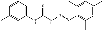 2,4,6-trimethylbenzaldehyde N-(3-methylphenyl)thiosemicarbazone Struktur