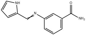 3-[(1H-pyrrol-2-ylmethylene)amino]benzamide Struktur