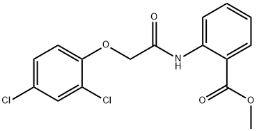 methyl 2-{[(2,4-dichlorophenoxy)acetyl]amino}benzoate Struktur