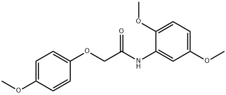 N-(2,5-dimethoxyphenyl)-2-(4-methoxyphenoxy)acetamide Struktur