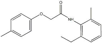 N-(2-ethyl-6-methylphenyl)-2-(4-methylphenoxy)acetamide Struktur