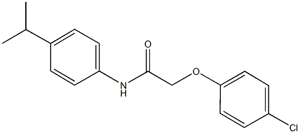 2-(4-chlorophenoxy)-N-(4-isopropylphenyl)acetamide Struktur