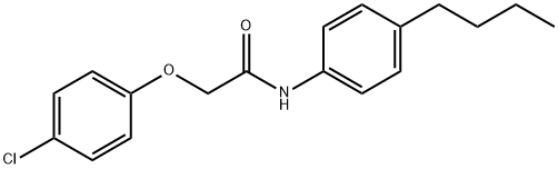 N-(4-butylphenyl)-2-(4-chlorophenoxy)acetamide Struktur