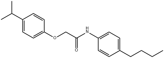 N-(4-butylphenyl)-2-(4-isopropylphenoxy)acetamide Struktur