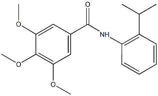 N-(2-isopropylphenyl)-3,4,5-trimethoxybenzamide Struktur