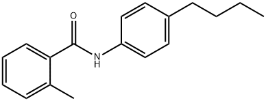 N-(4-butylphenyl)-2-methylbenzamide Struktur