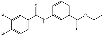 ethyl 3-[(3,4-dichlorobenzoyl)amino]benzoate Struktur