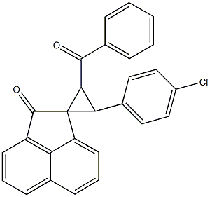 2'-benzoyl-3'-(4-chlorophenyl)spiro[acenaphthylene-2,1'-cyclopropane]-1(2H)-one Struktur