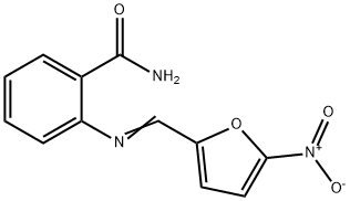 2-[({5-nitro-2-furyl}methylene)amino]benzamide Struktur