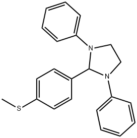 4-(1,3-diphenyl-2-imidazolidinyl)phenyl methyl sulfide Struktur