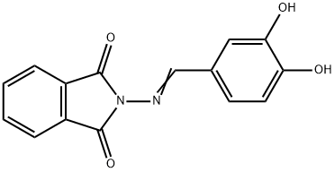 2-[(3,4-dihydroxybenzylidene)amino]-1H-isoindole-1,3(2H)-dione Struktur