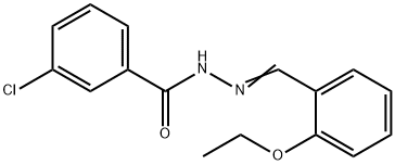 3-chloro-N'-(2-ethoxybenzylidene)benzohydrazide Struktur