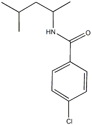 4-chloro-N-(1,3-dimethylbutyl)benzamide Struktur