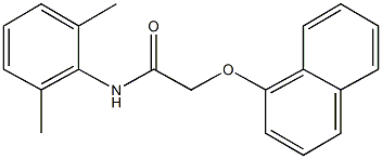 N-(2,6-dimethylphenyl)-2-(1-naphthyloxy)acetamide Struktur