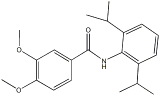 N-(2,6-diisopropylphenyl)-3,4-dimethoxybenzamide Struktur