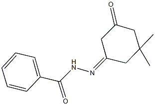 N'-(3,3-dimethyl-5-oxocyclohexylidene)benzohydrazide Struktur