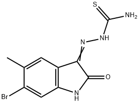 6-bromo-5-methyl-1H-indole-2,3-dione 3-thiosemicarbazone Struktur