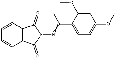 2-{[1-(2,4-dimethoxyphenyl)ethylidene]amino}-1H-isoindole-1,3(2H)-dione Struktur