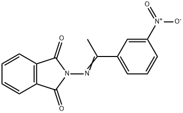 2-[(1-{3-nitrophenyl}ethylidene)amino]-1H-isoindole-1,3(2H)-dione Struktur