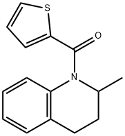 2-methyl-1-(2-thienylcarbonyl)-1,2,3,4-tetrahydroquinoline Struktur