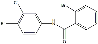 2-bromo-N-(4-bromo-3-chlorophenyl)benzamide Struktur