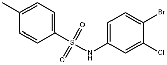 N-(4-bromo-3-chlorophenyl)-4-methylbenzenesulfonamide Struktur