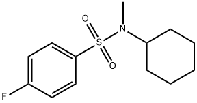 N-cyclohexyl-4-fluoro-N-methylbenzenesulfonamide Struktur