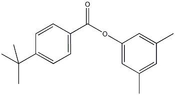 3,5-dimethylphenyl 4-(1,1-dimethylethyl)benzoate Struktur