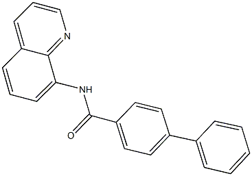 N-(8-quinolinyl)[1,1'-biphenyl]-4-carboxamide Struktur