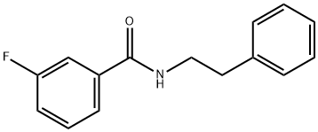 3-fluoro-N-(2-phenylethyl)benzamide Struktur