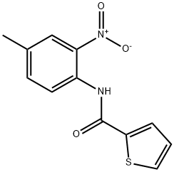 N-{2-nitro-4-methylphenyl}thiophene-2-carboxamide Struktur