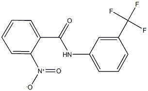 2-nitro-N-[3-(trifluoromethyl)phenyl]benzamide Struktur