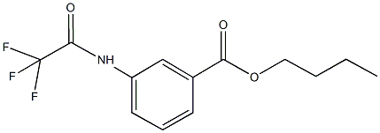 butyl 3-[(trifluoroacetyl)amino]benzoate Struktur